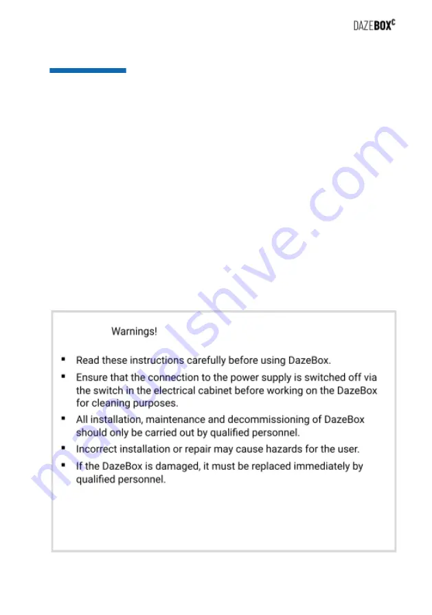 DazeTechnology DazeBox C Installation Manual Download Page 10