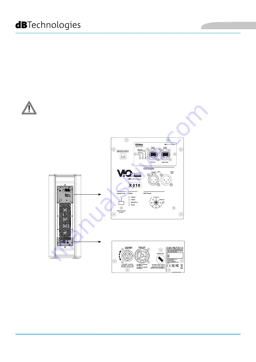 dB Technologies VIO X310 Скачать руководство пользователя страница 74