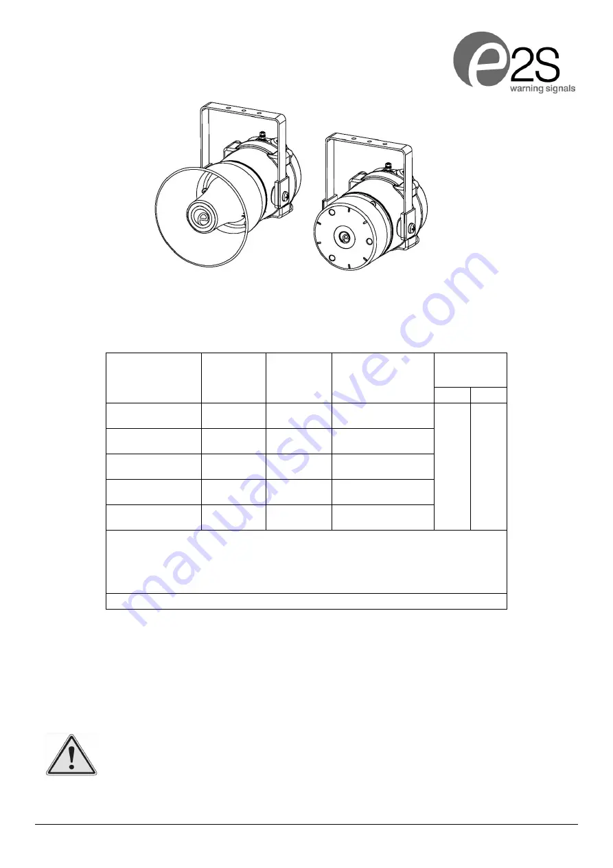 E2S BExS110D Instruction Manual Download Page 1