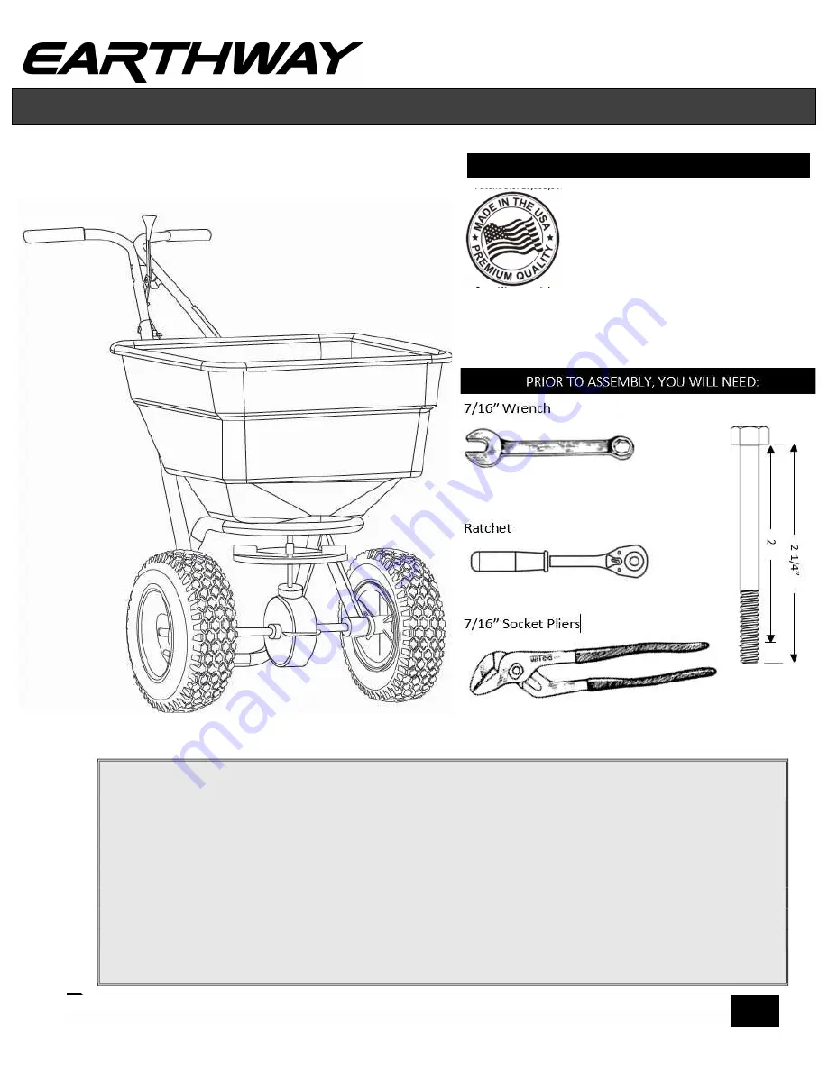 EarthWay 21711 Assembly Instructions Manual Download Page 1