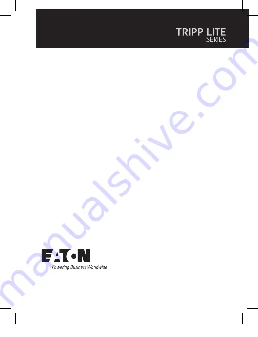 Eaton TRIPP-LITE N600H-0072-3 Manual Download Page 33