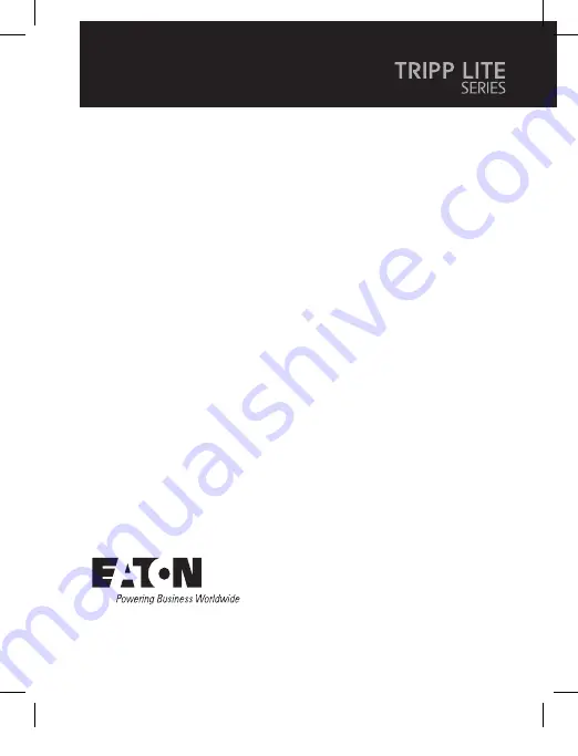 Eaton TRIPP-LITE N600P-288U-12 Owner'S Manual Download Page 25