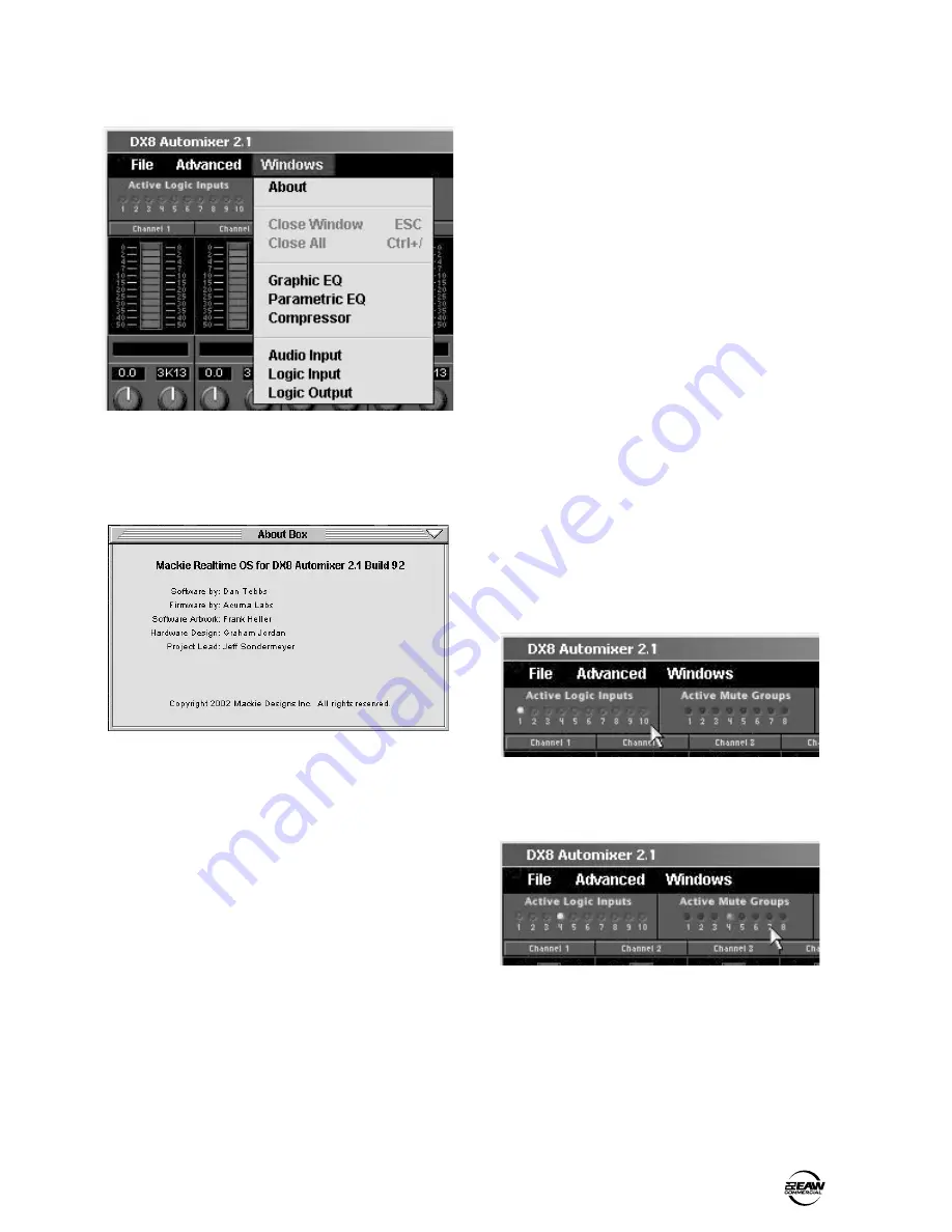 EAW DX8 Instruction Manual Download Page 21