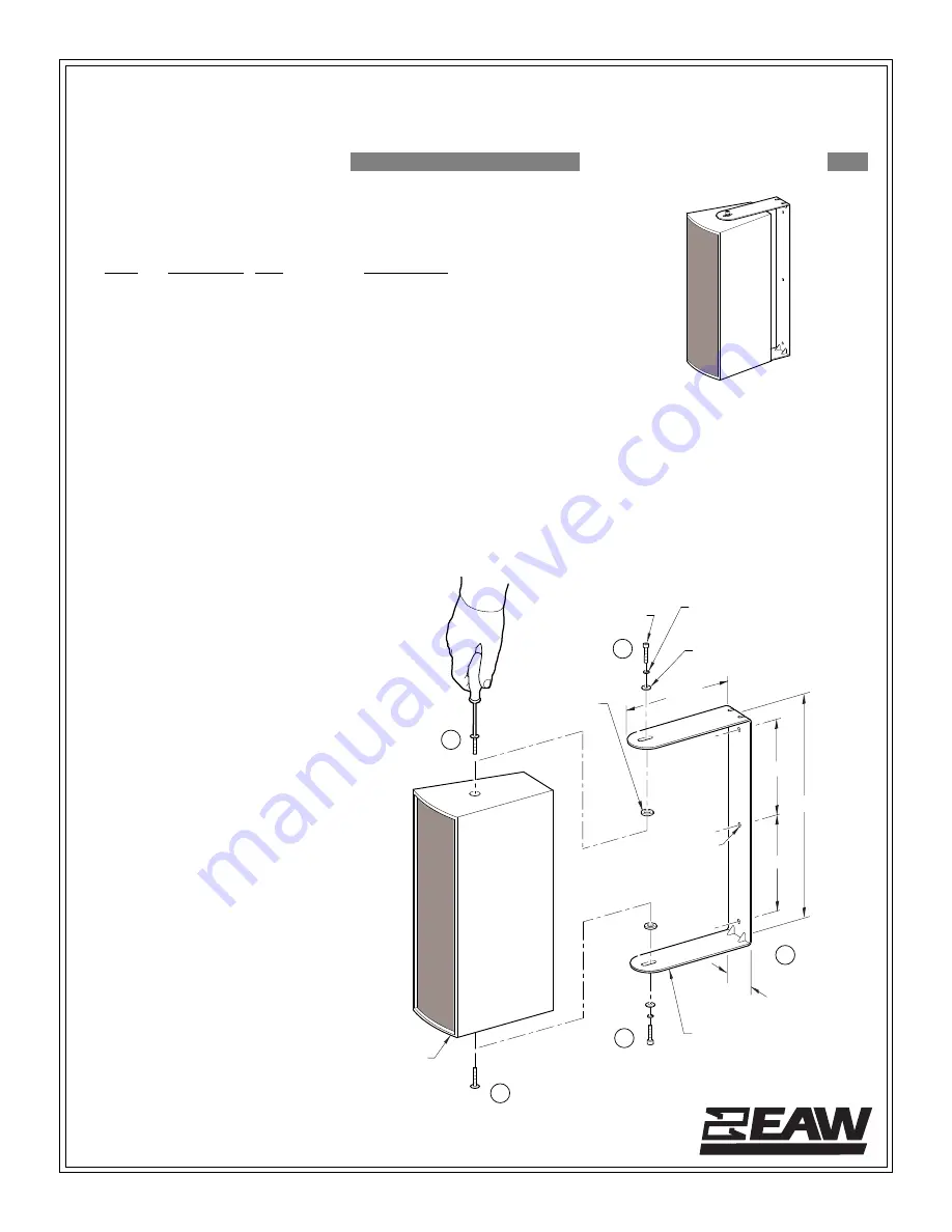 EAW JF50S Installation Instructions Download Page 1