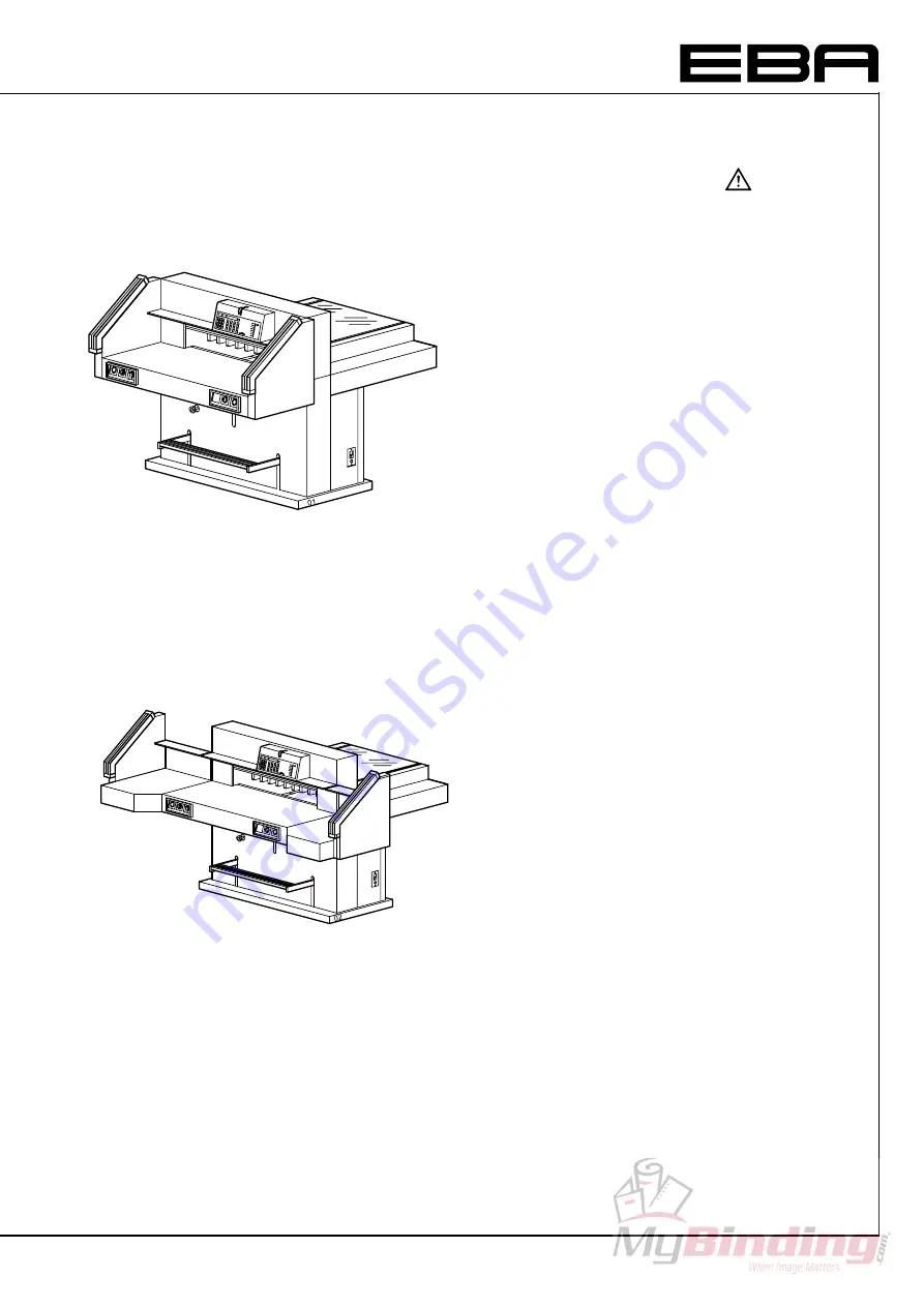 EBA 721-06LT Guillotine Instruction Manual Download Page 4