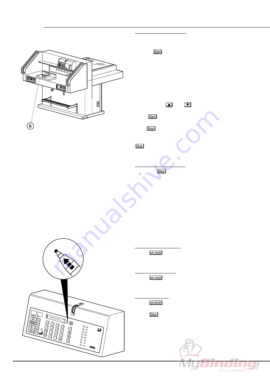 EBA 721-06LT Guillotine Instruction Manual Download Page 15