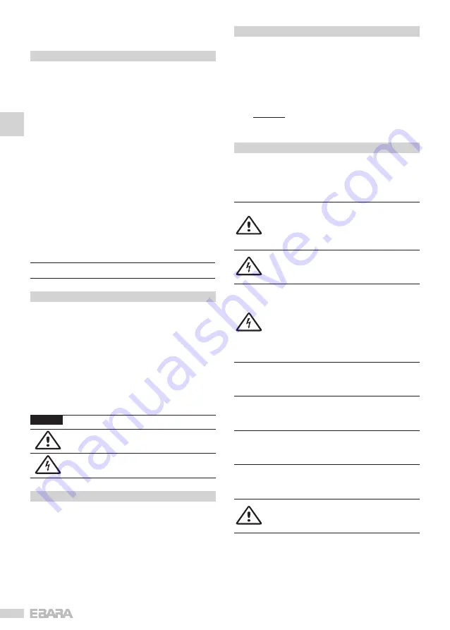 EBARA K Series User & Maintenance Manual Download Page 6