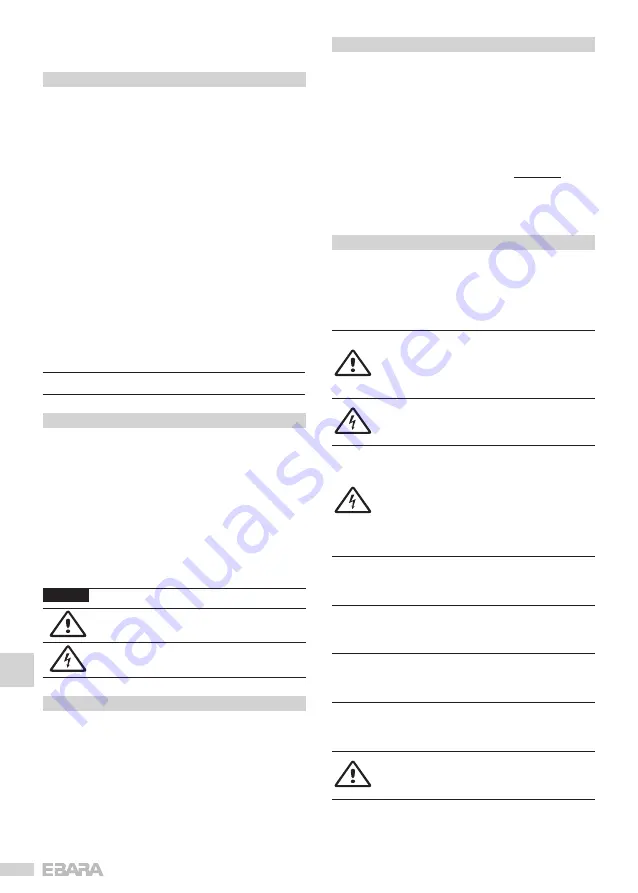 EBARA K Series User & Maintenance Manual Download Page 54