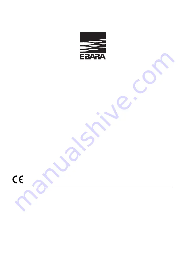 EBARA K Series User & Maintenance Manual Download Page 76