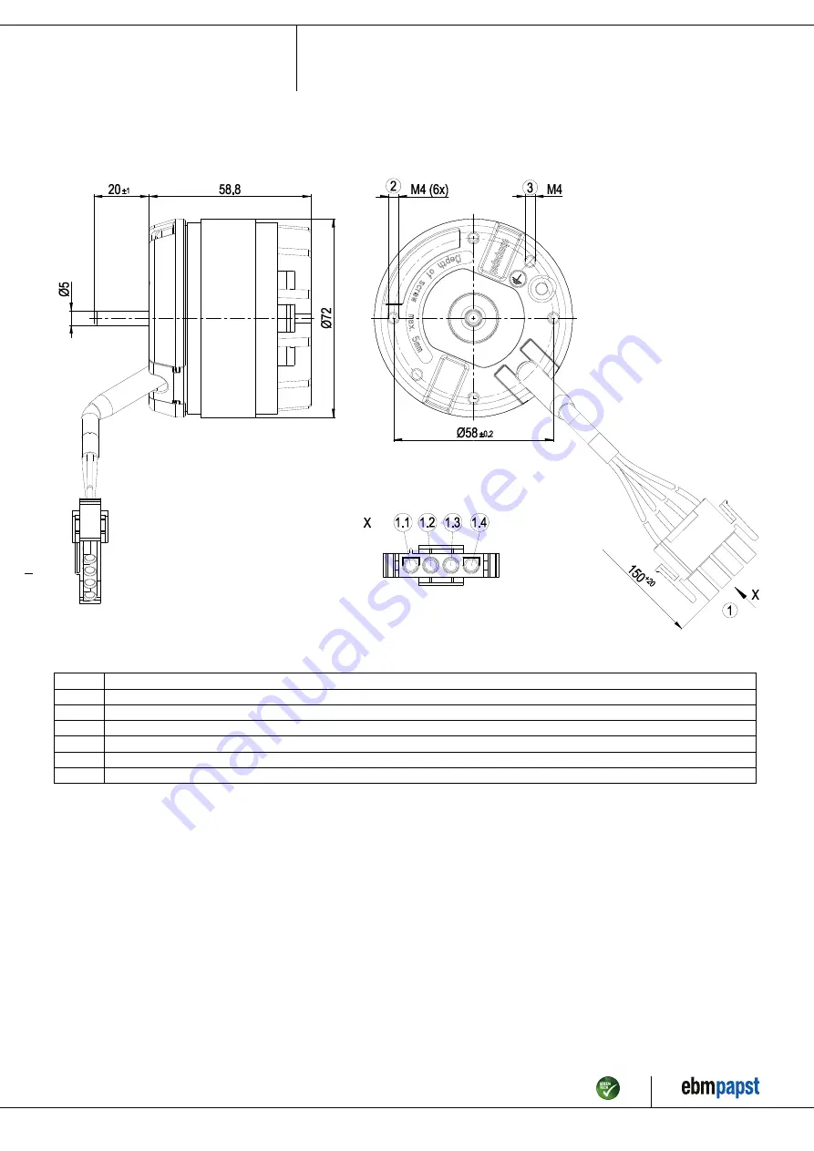 ebm-papst M2E052-CA52-23 Operating Instructions Manual Download Page 3