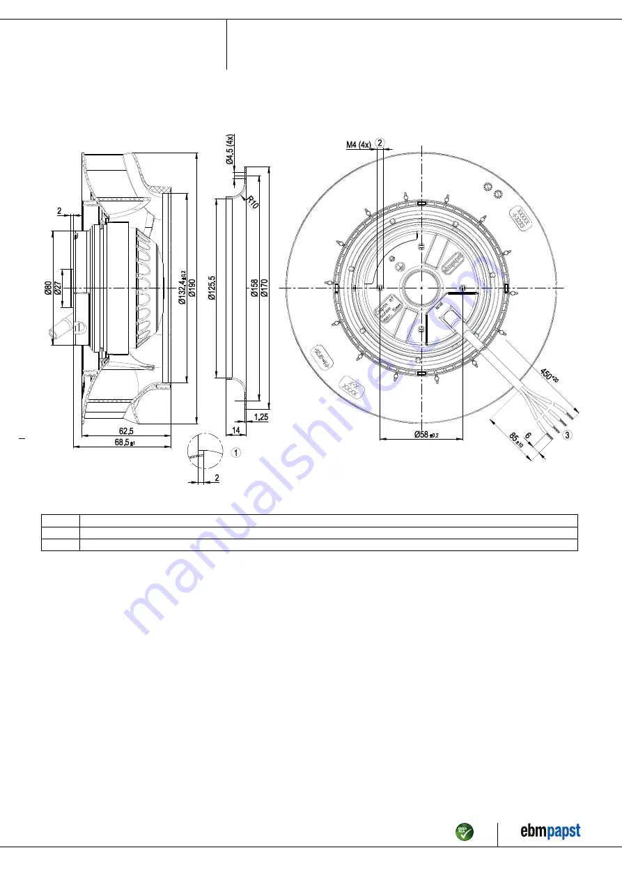 ebm-papst R2E190-RA26-58 Operating Instructions Manual Download Page 5