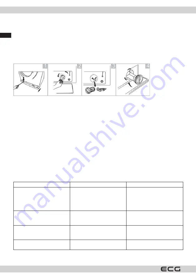 ECG EWS 60103 Instruction Manual Download Page 46