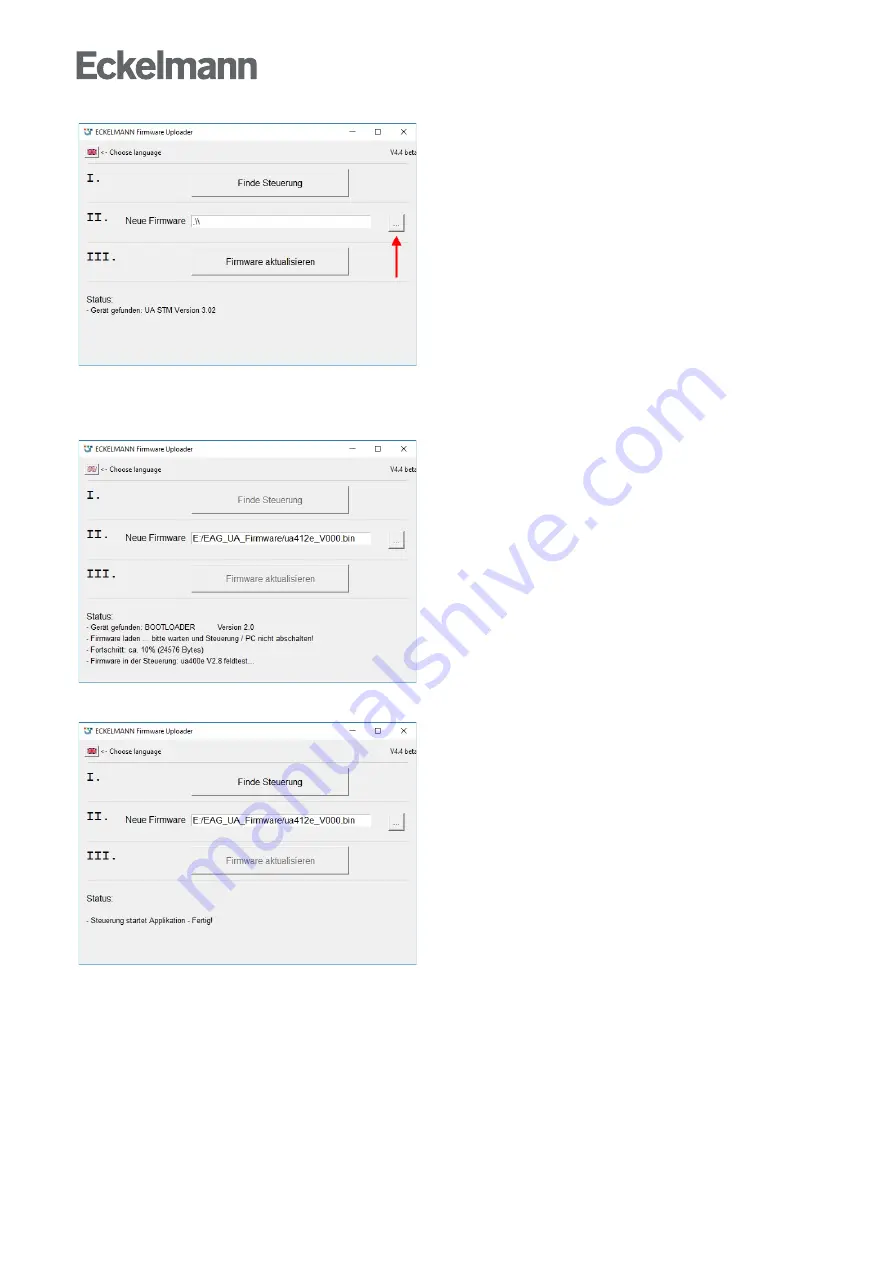 ECKELMANN UA 400 Operating	 Instruction Download Page 104