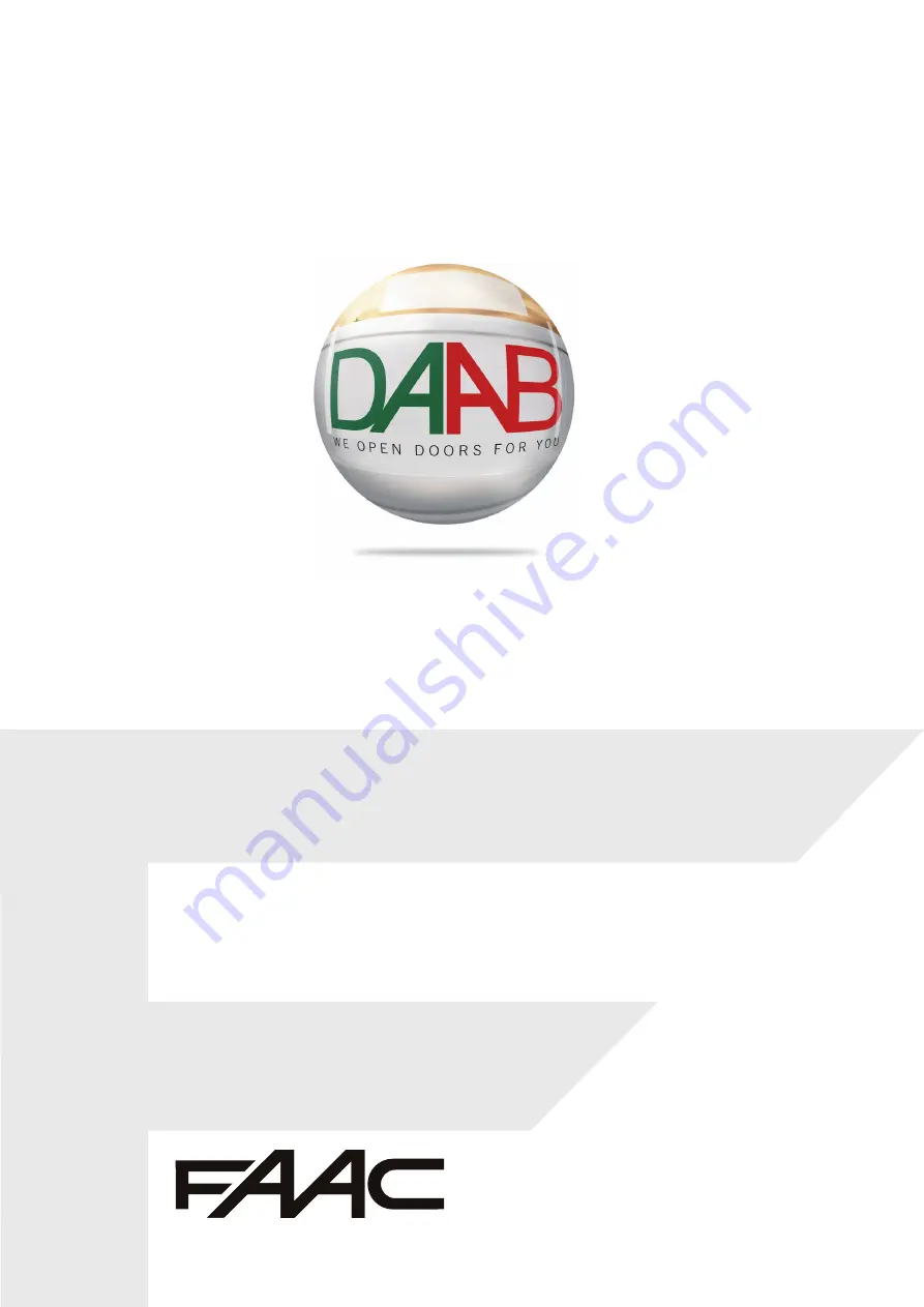 FAAC DAAB DB408 Instruction Manual Download Page 6