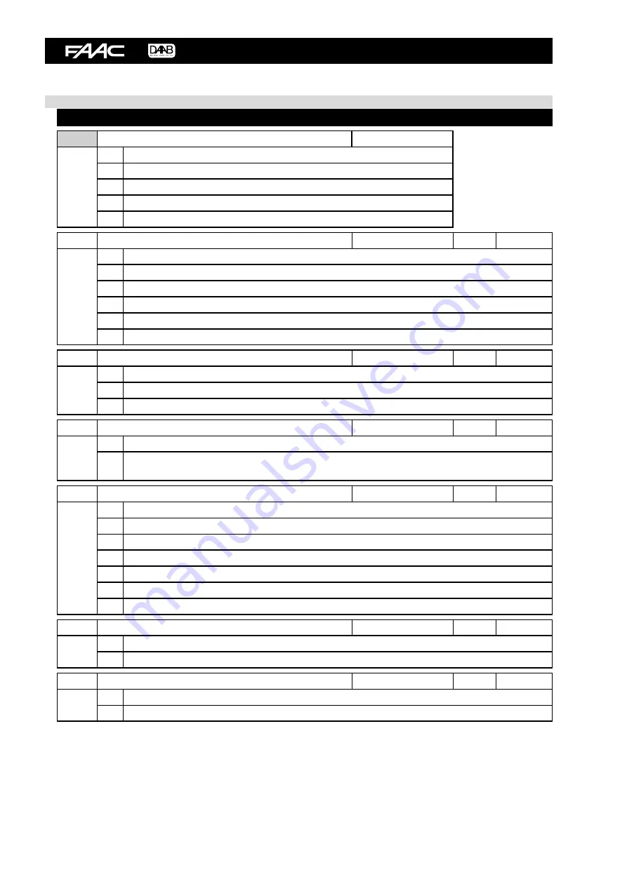 FAAC DAAB DB411 Instruction Manual Download Page 6