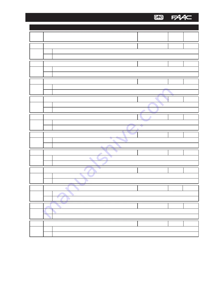 FAAC DAAB EP104 V4.08 Manual Download Page 33