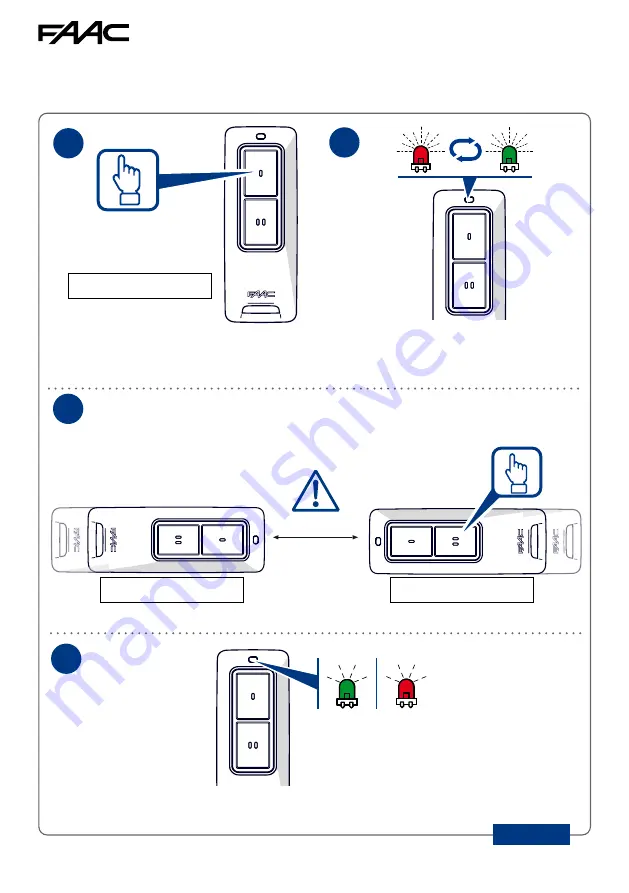 FAAC XT2-XT4 FDS 433-868 Manual Download Page 8