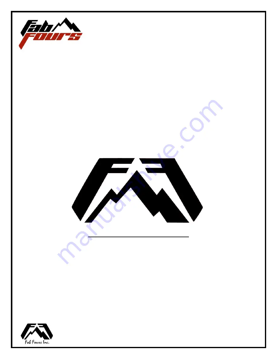 Fab Fours H3450 Installation Instructions Manual Download Page 15