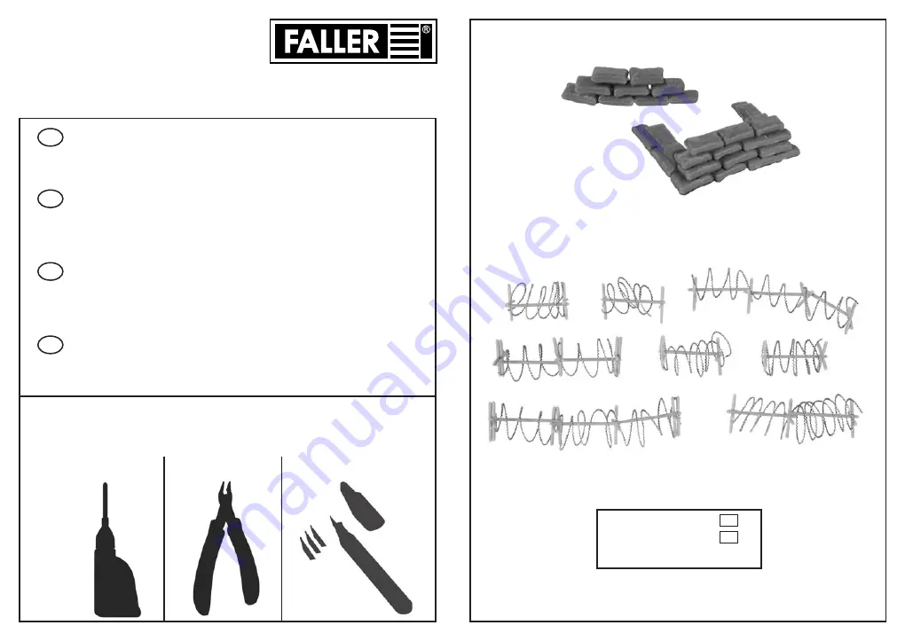 Faller 190039/2 Manual Download Page 1