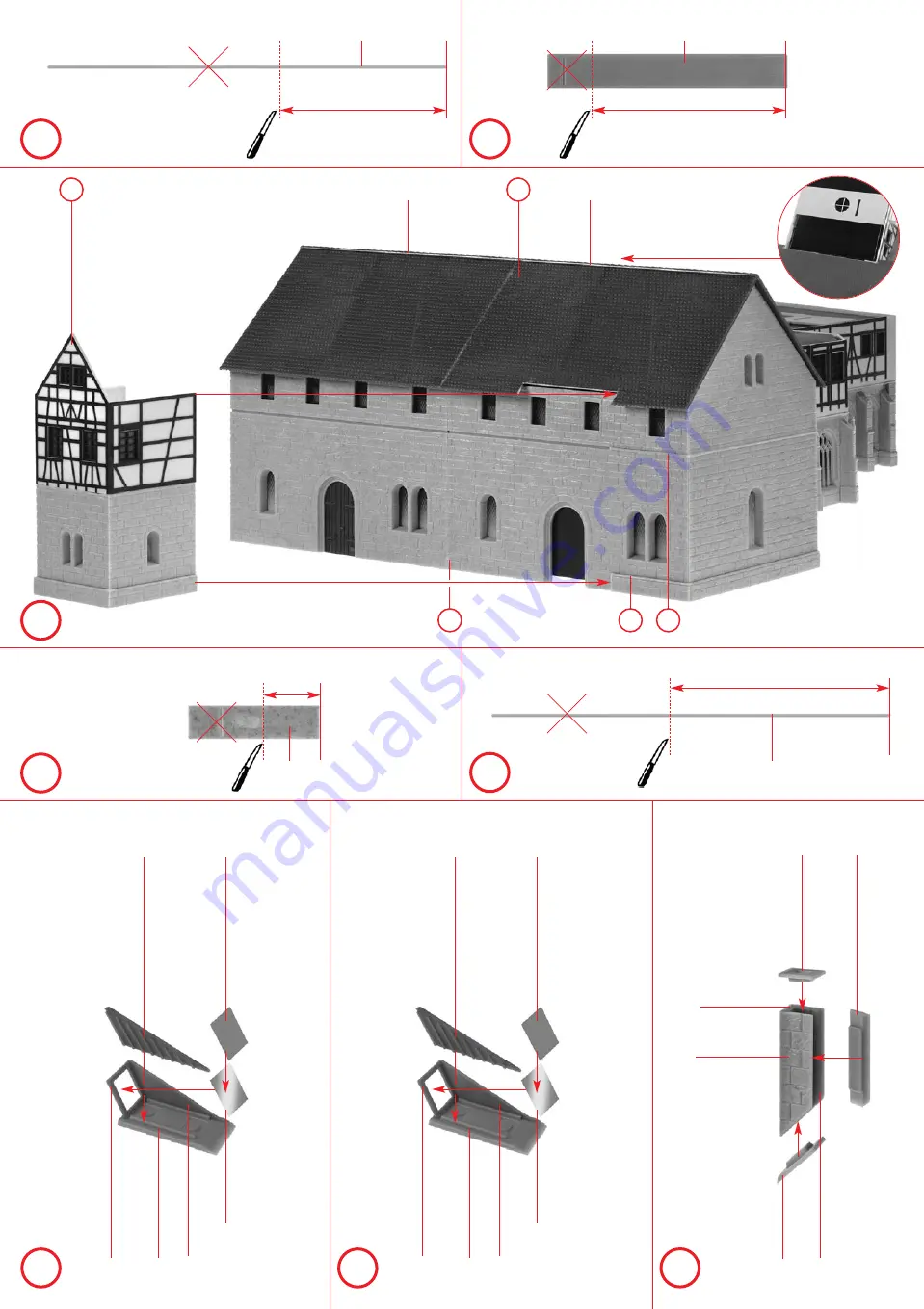 Faller OLD ABBEY WITH CLOISTER Скачать руководство пользователя страница 12