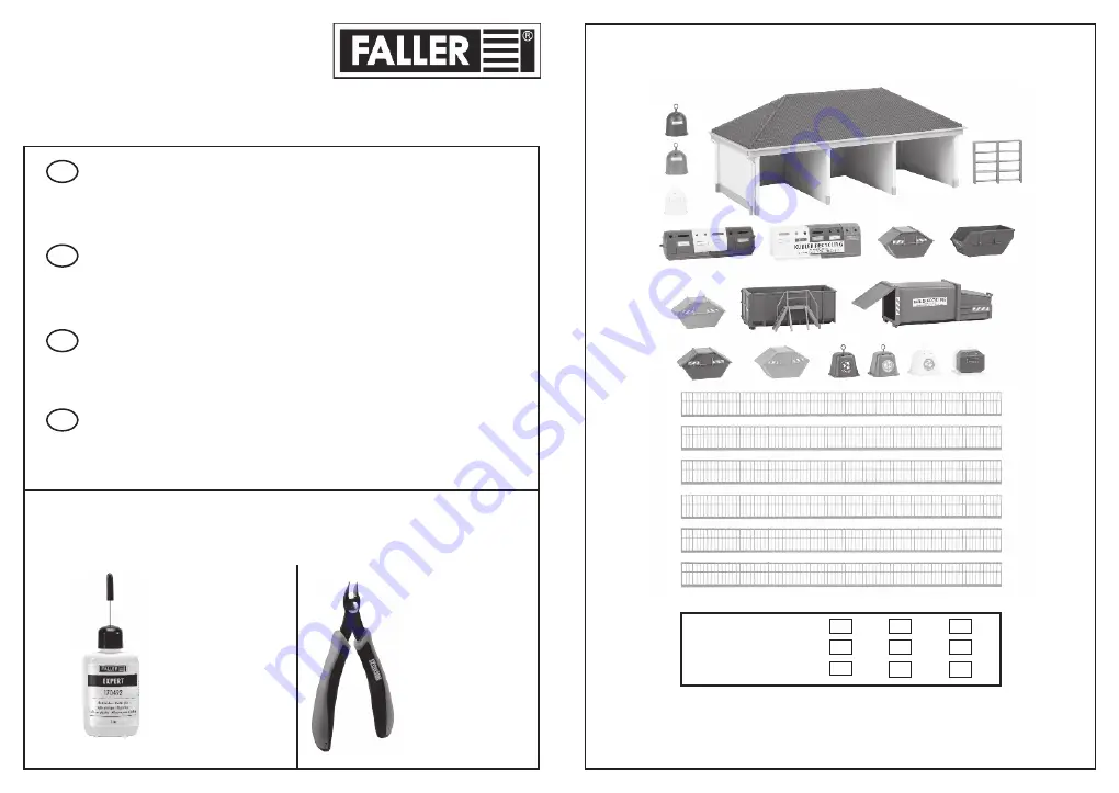 Faller RECYCLING DEPOT Manual Download Page 1