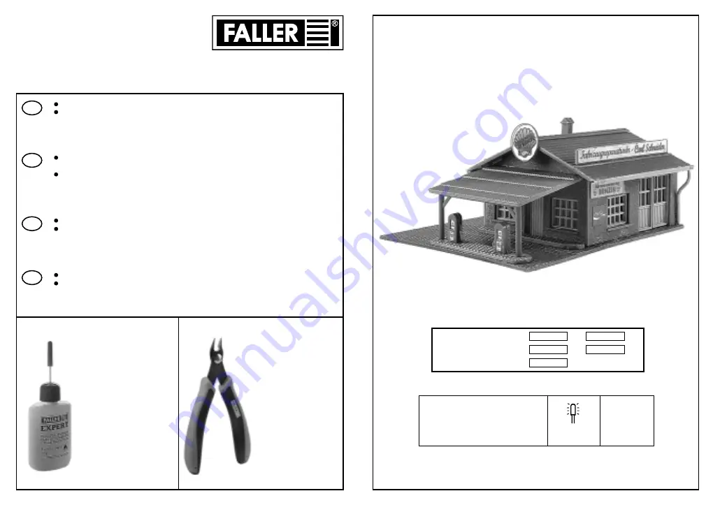 Faller SHELL GAS STATION Скачать руководство пользователя страница 1