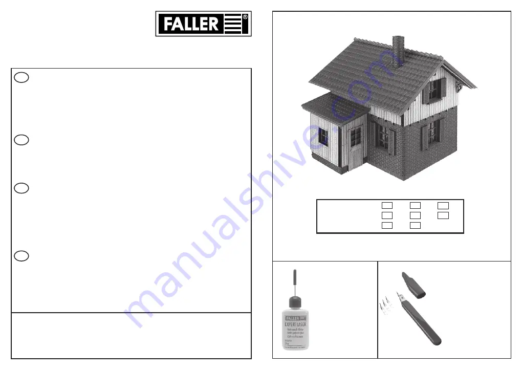 Faller SIGNAL MAN HOUSE Instructions Manual Download Page 1