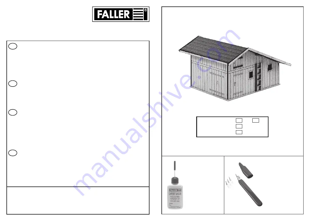 Faller Station STUGL-STULS Instruction Manual Download Page 1