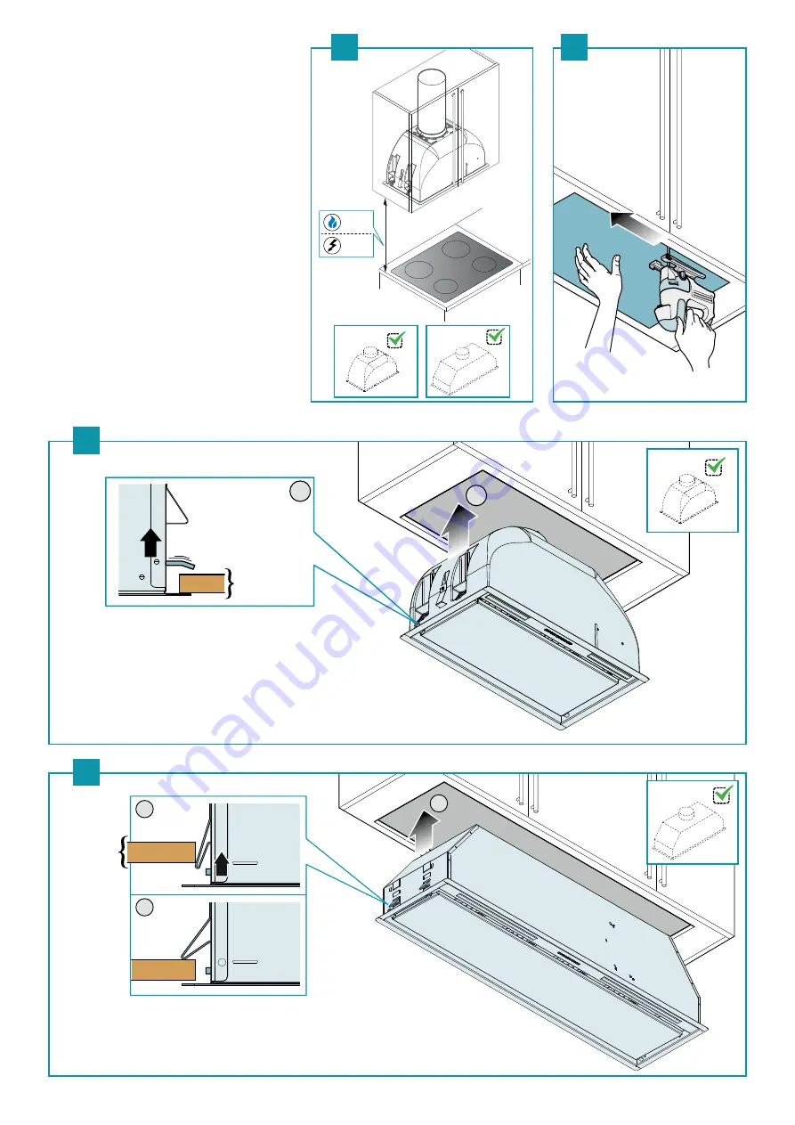 FALMEC Design Gruppo Incasso Plus Instruction Booklet Download Page 8