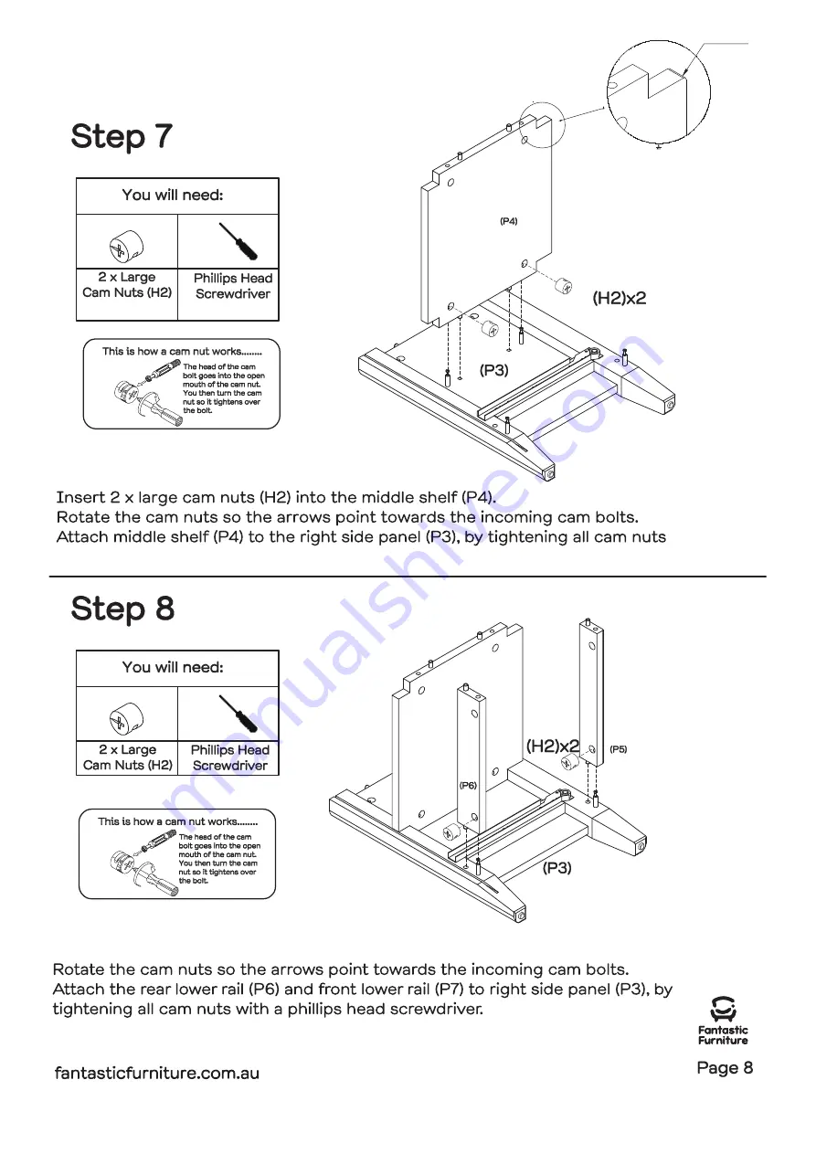 fantastic furniture Arcadia Скачать руководство пользователя страница 8