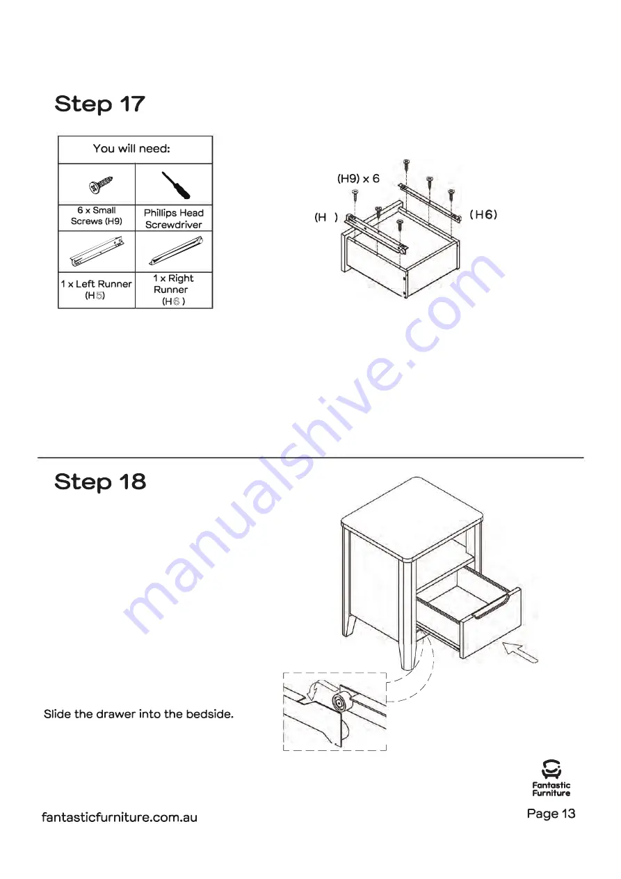 fantastic furniture Arcadia Скачать руководство пользователя страница 13