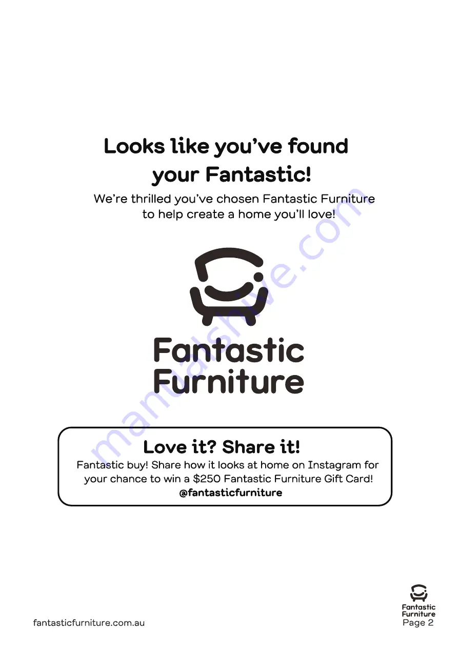 fantastic furniture Ashton z Скачать руководство пользователя страница 2