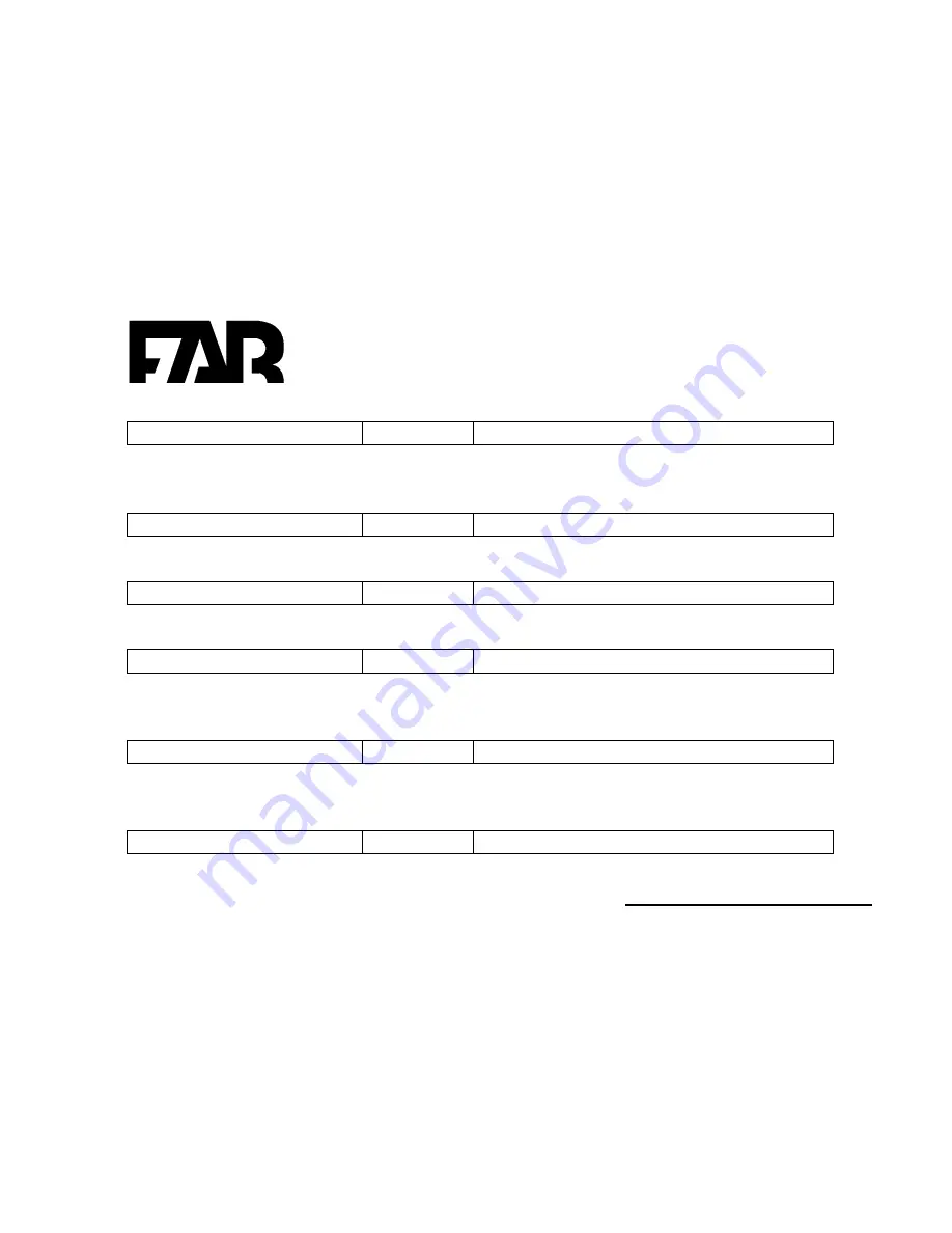 FAR AV-50 Owner'S Manual Download Page 6