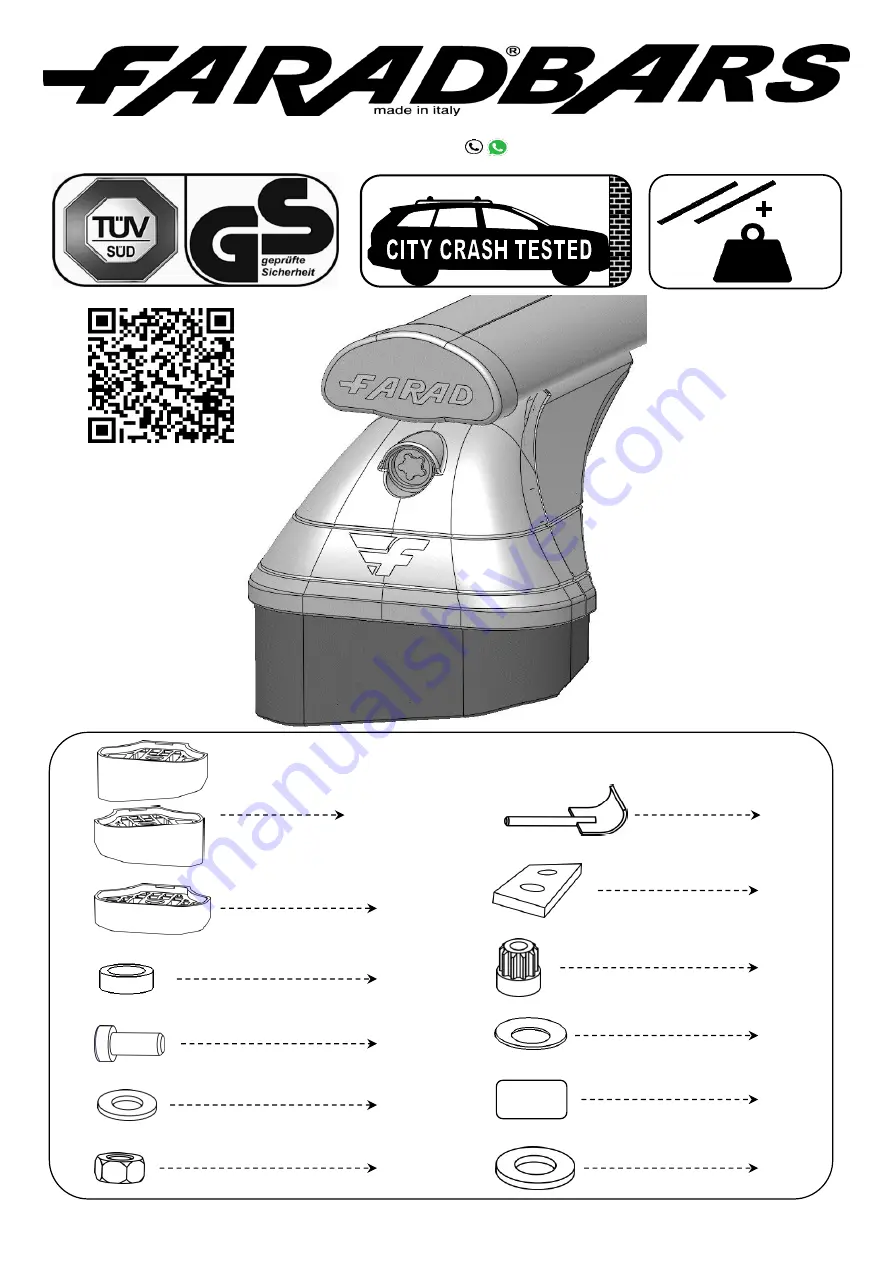 Farad BARS KIT PR25-5 Installation Instructions Manual Download Page 1