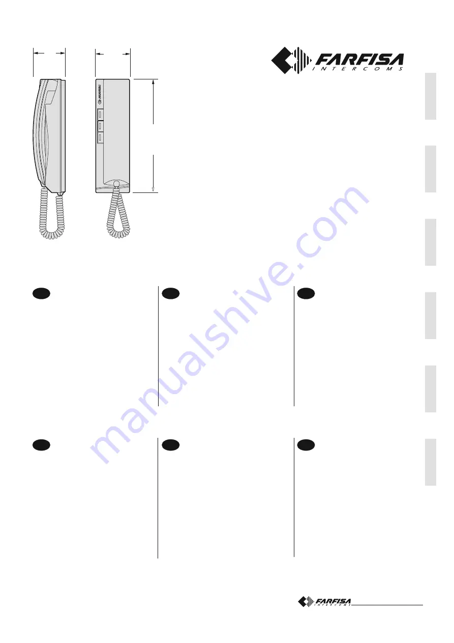 FARFISA INTERCOMS Exhito Series Quick Start Manual Download Page 1