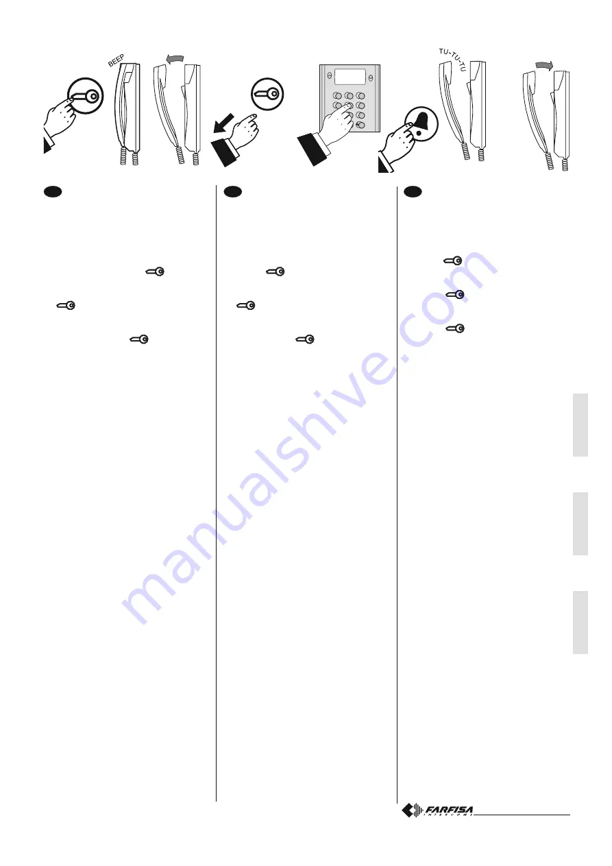 FARFISA INTERCOMS Exhito Series Quick Start Manual Download Page 7