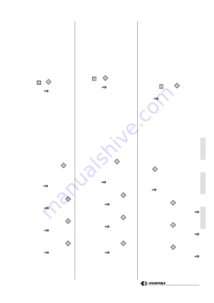 FARFISA INTERCOMS Exhito Series Quick Start Manual Download Page 11