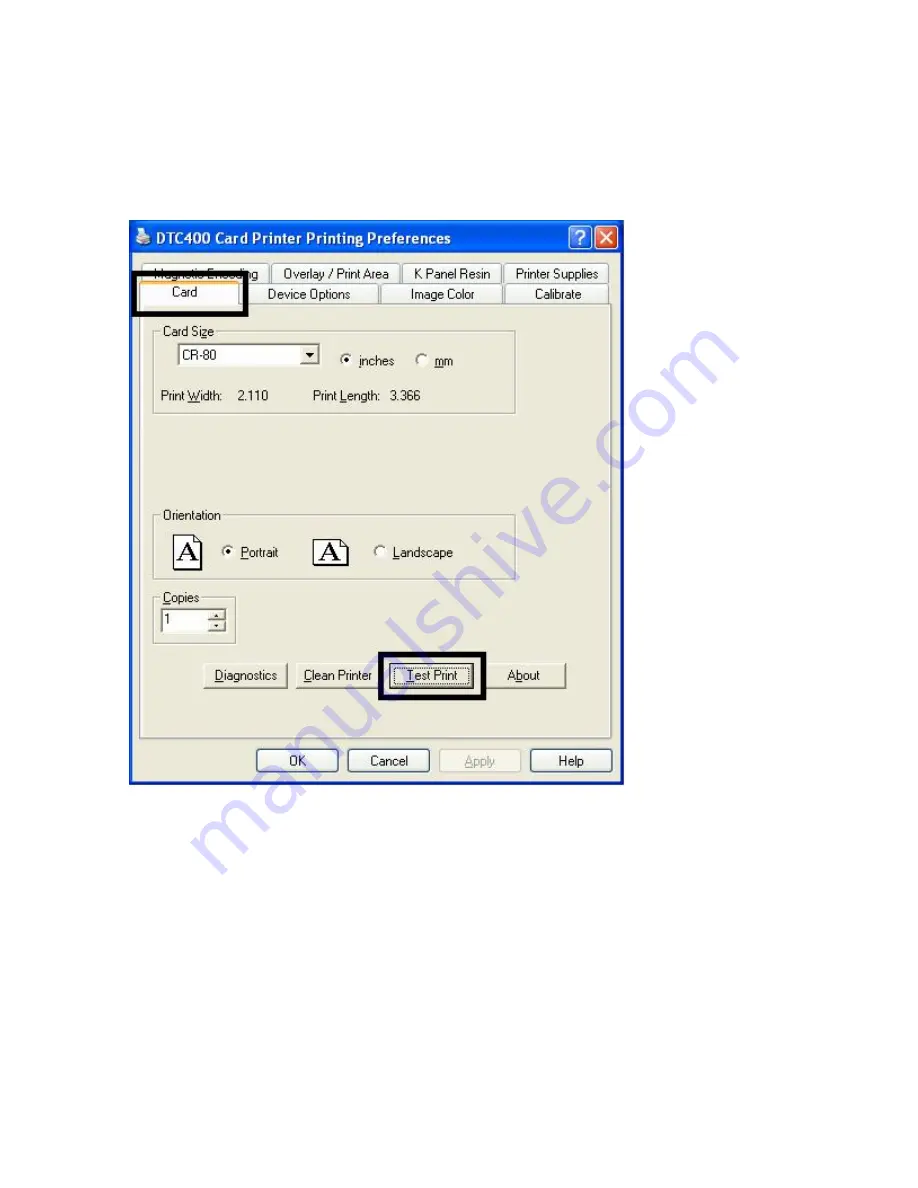 Fargo FARGO DTC 400 User Manual Download Page 59