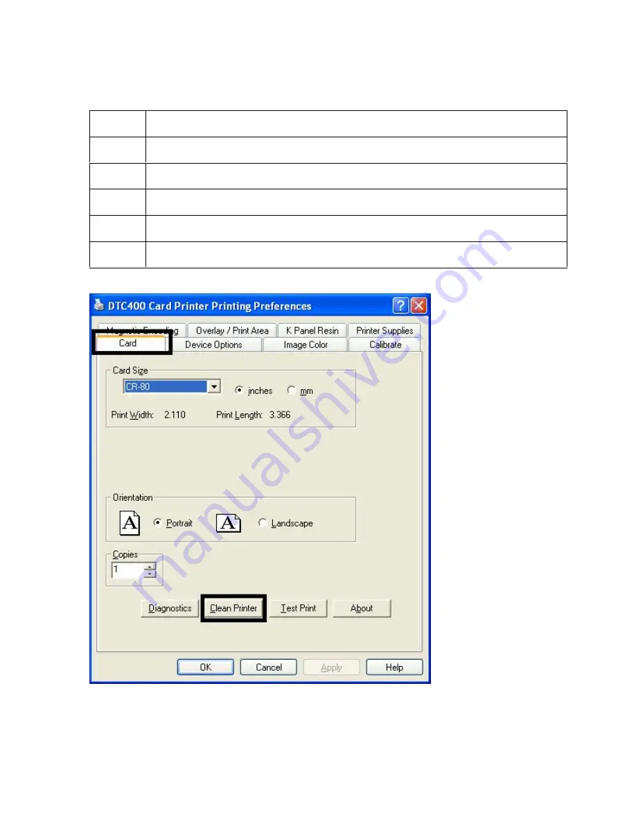 Fargo FARGO DTC 400 User Manual Download Page 191