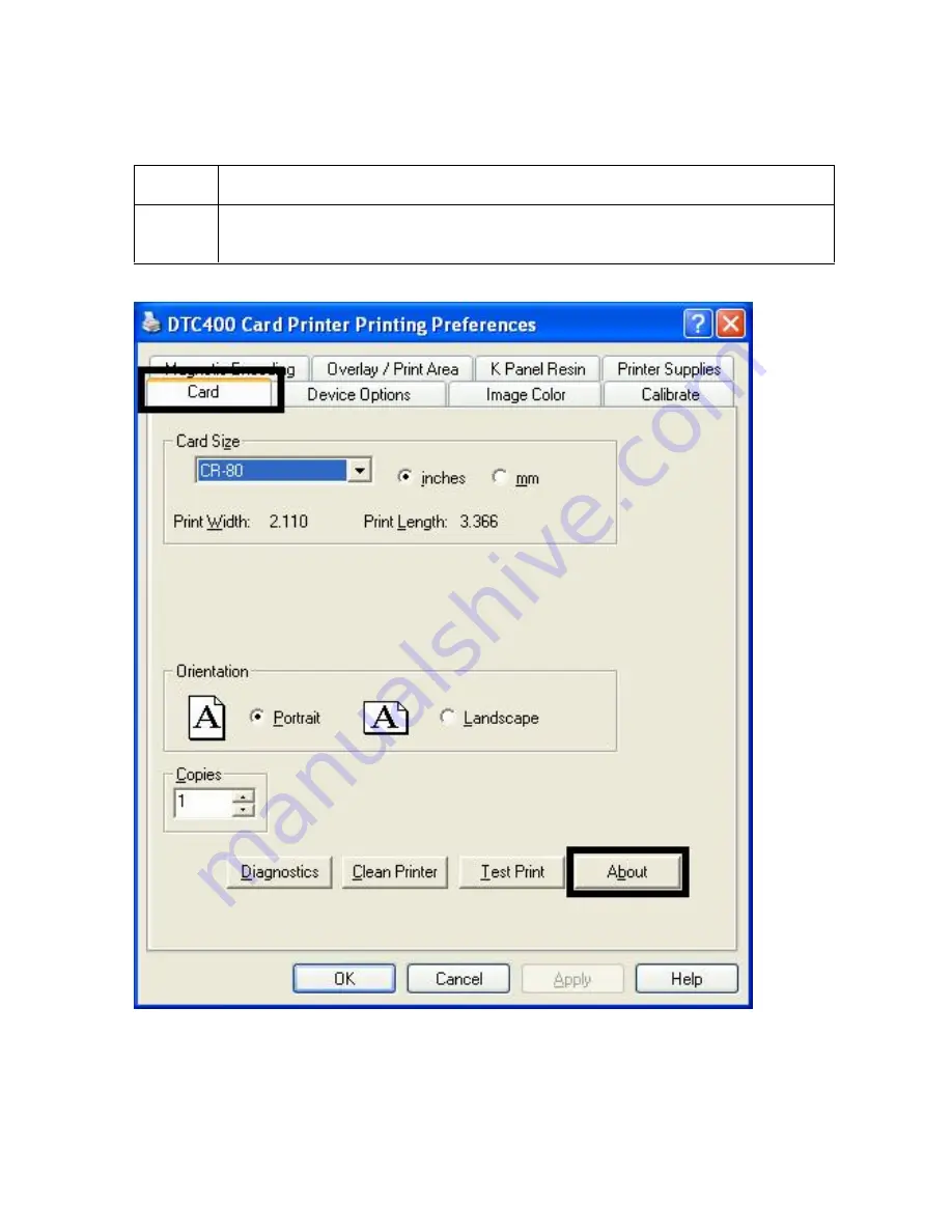 Fargo FARGO DTC 400 User Manual Download Page 194