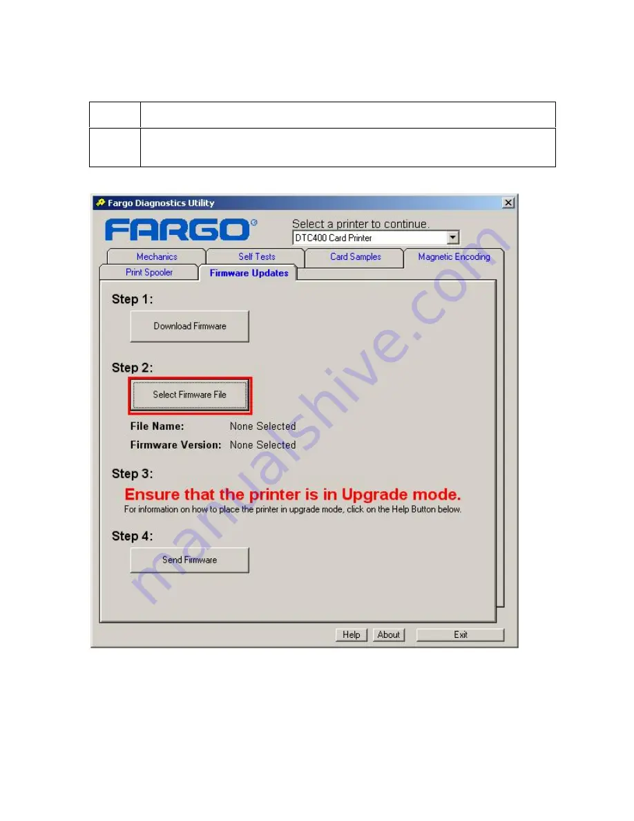 Fargo FARGO DTC 400 User Manual Download Page 308