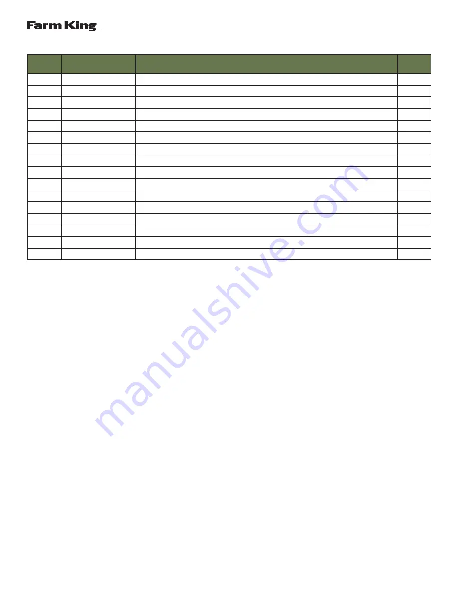 Farm King 1450H Operator'S Manual Download Page 9