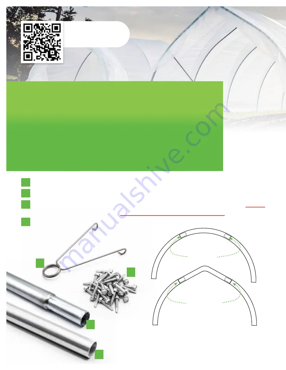 Farmers Friend Classic Caterpillar Tunnel Assembly And Instruction Manual Download Page 6