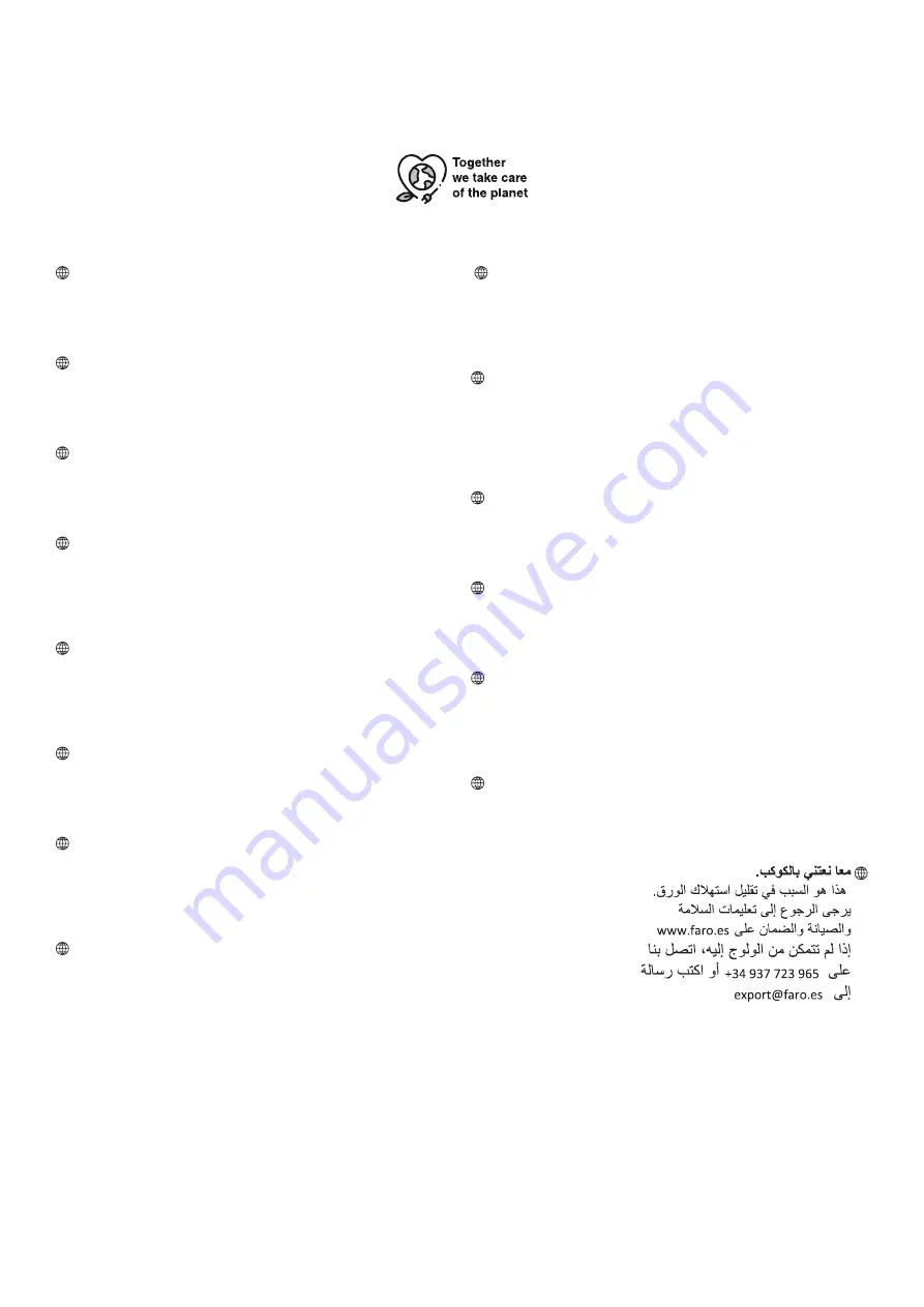 Faro Barcelona SFERA Manual Download Page 3