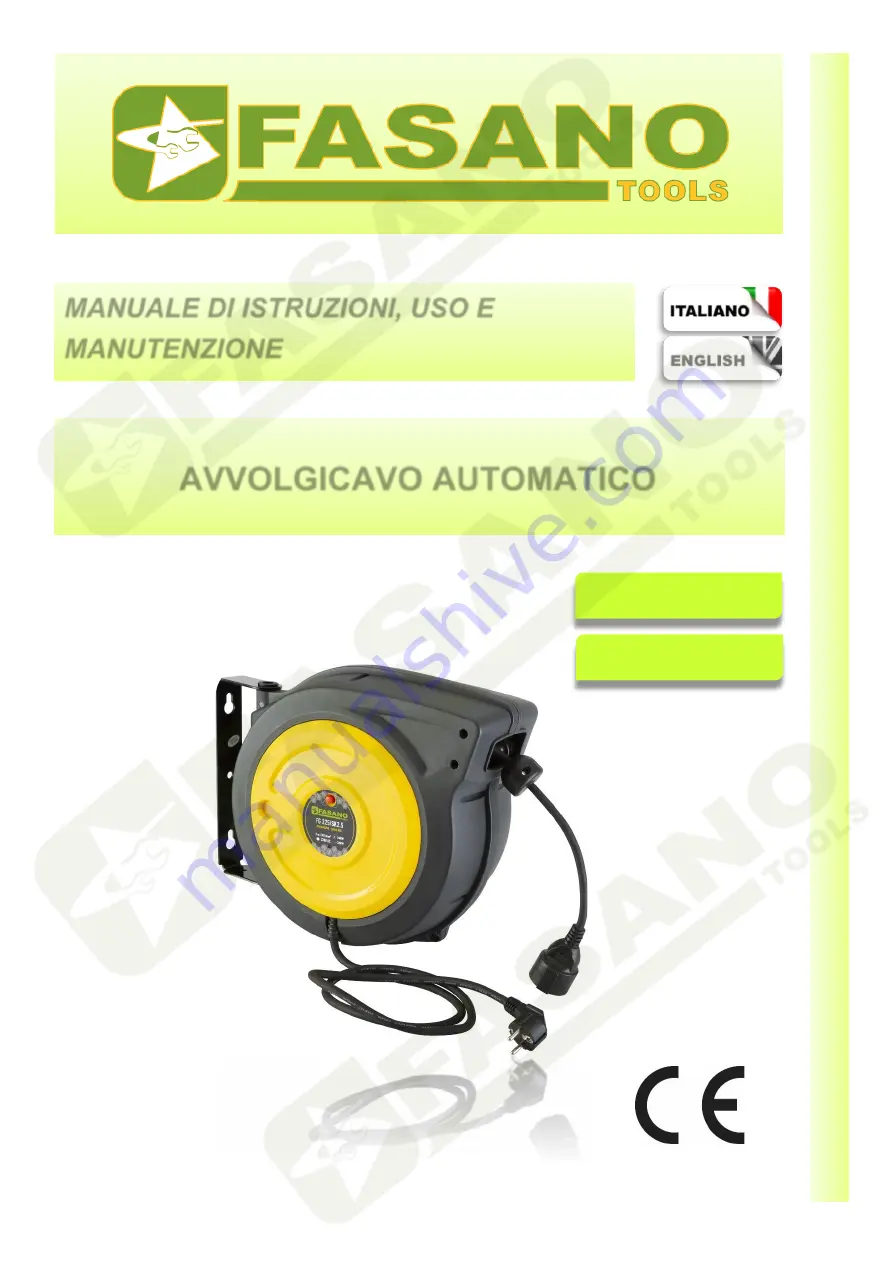 FASANO TOOLS FG 225/SK1.5 Manual Download Page 1