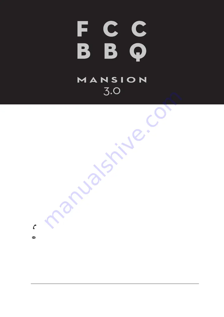 FCC BBQ Mansion 3.0 User Manual Download Page 32