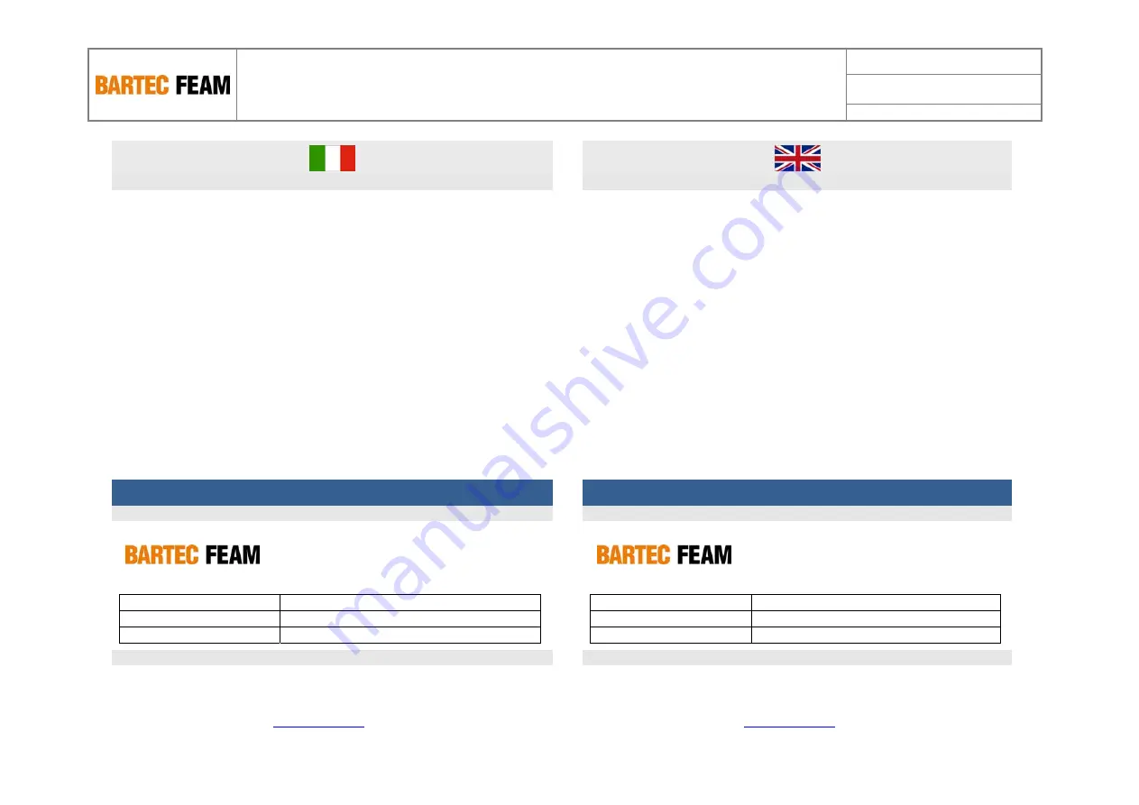 FEAM BMF Series Instructions For Use Manual Download Page 5