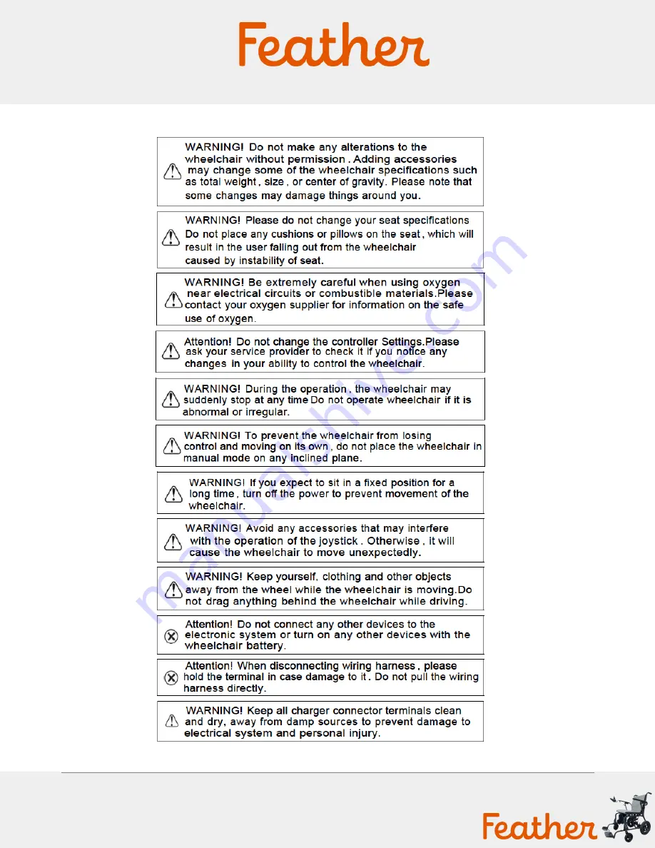 Feather F-CF-Power Owner'S Manual Download Page 11