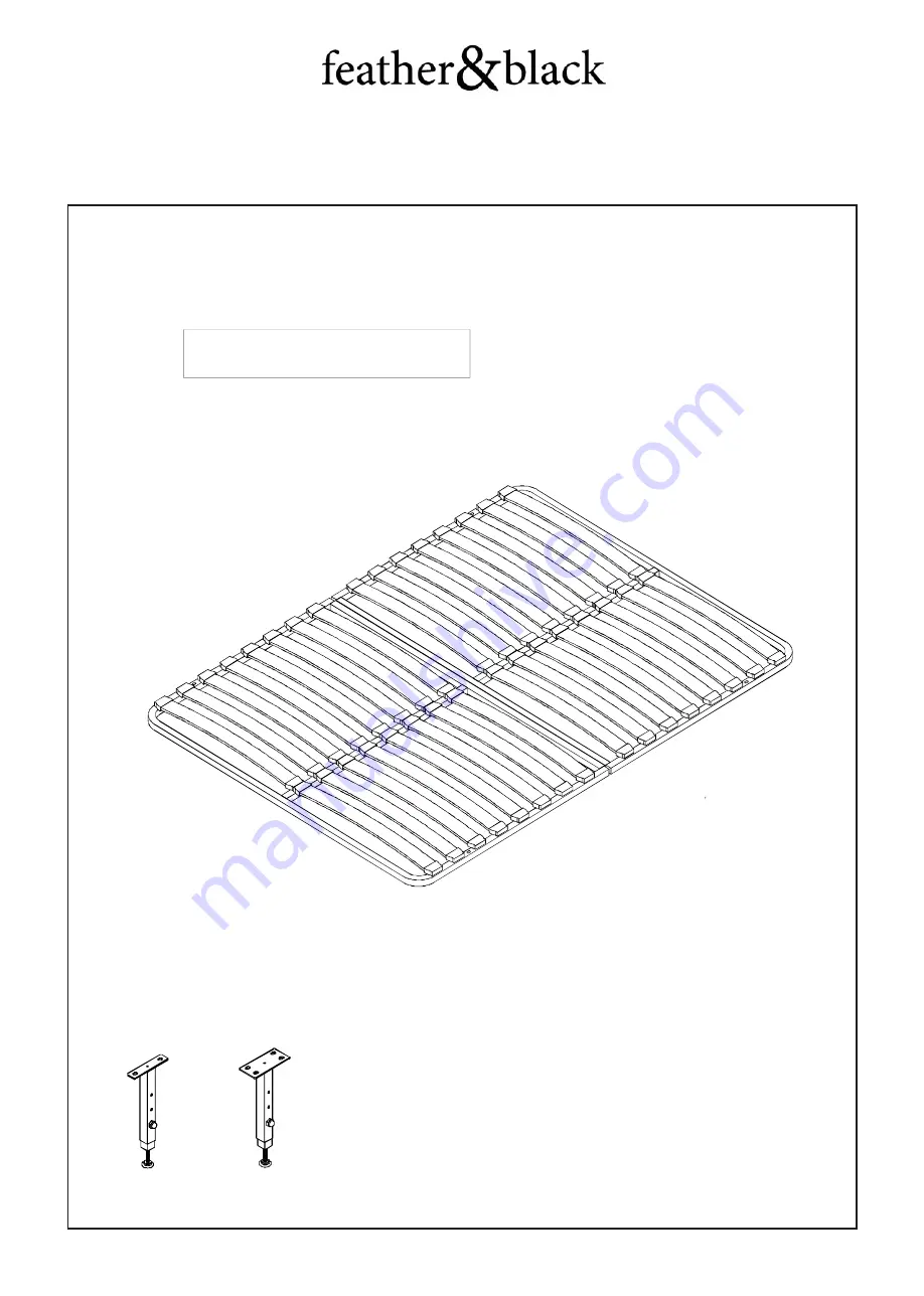 feather&black Jacob Bed Assembly Instructions Manual Download Page 7