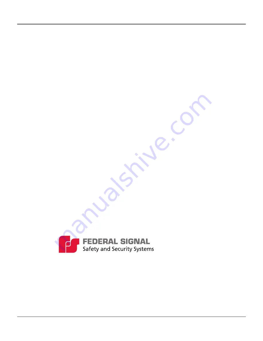 Federal Signal Corporation DFC Series Manual Download Page 4